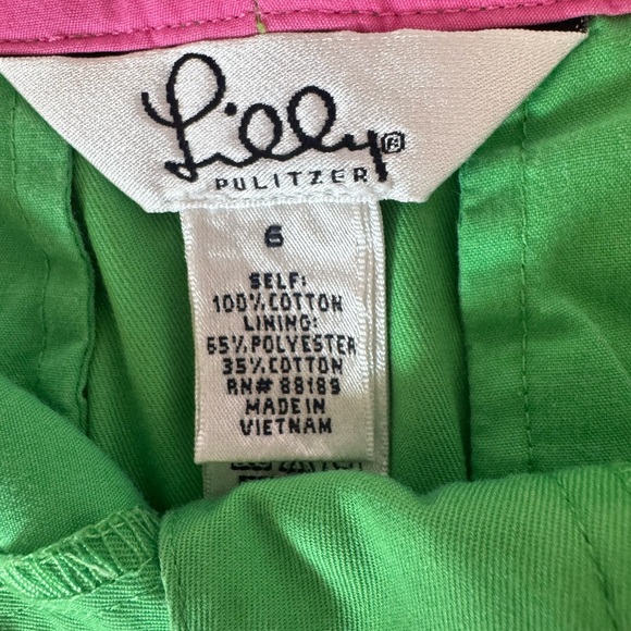 Lilly Pulitzer Green Women's Skirt With Pockets Cotton Size 6 - Picture 10 of 10